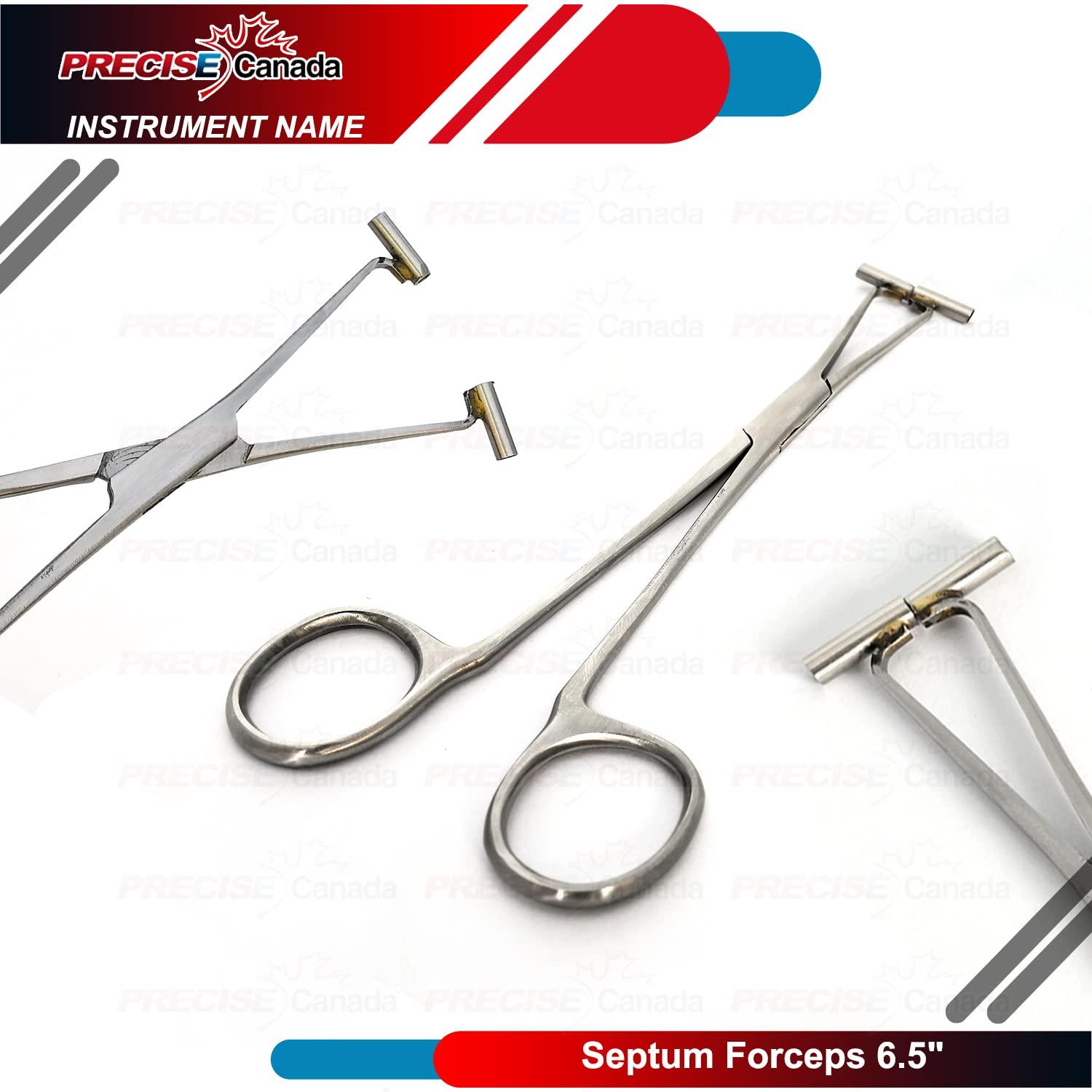 PRECISE CANADA PRECISE CANADA Septum Forceps 6.5" Piercing Body Clamps Pliers Tool