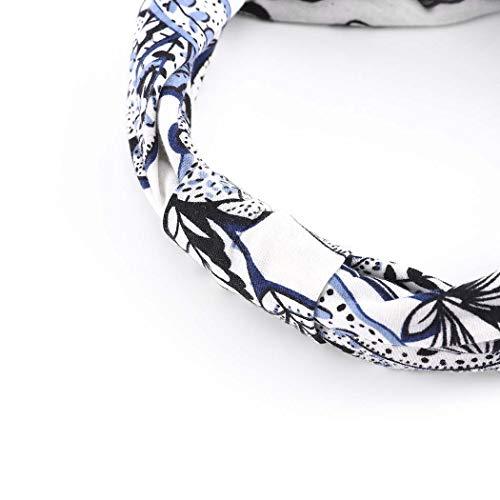 Bohend Bohend Boho Button Headband Wide Stretchy Daily Use Knotted Headwear Sport Athletic Yoga Gym Rhinestone Crystal Hair Accessories for Women and Girls(3pcs) (M)