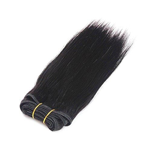 LIYATE LIYATE Brazilian Hair Straight Human Hair Weave Bundles 50g/pcs 4 bundles One Set in Total 200g Short Hair Extensions for Women (8\" 8\" 8\" 8\")
