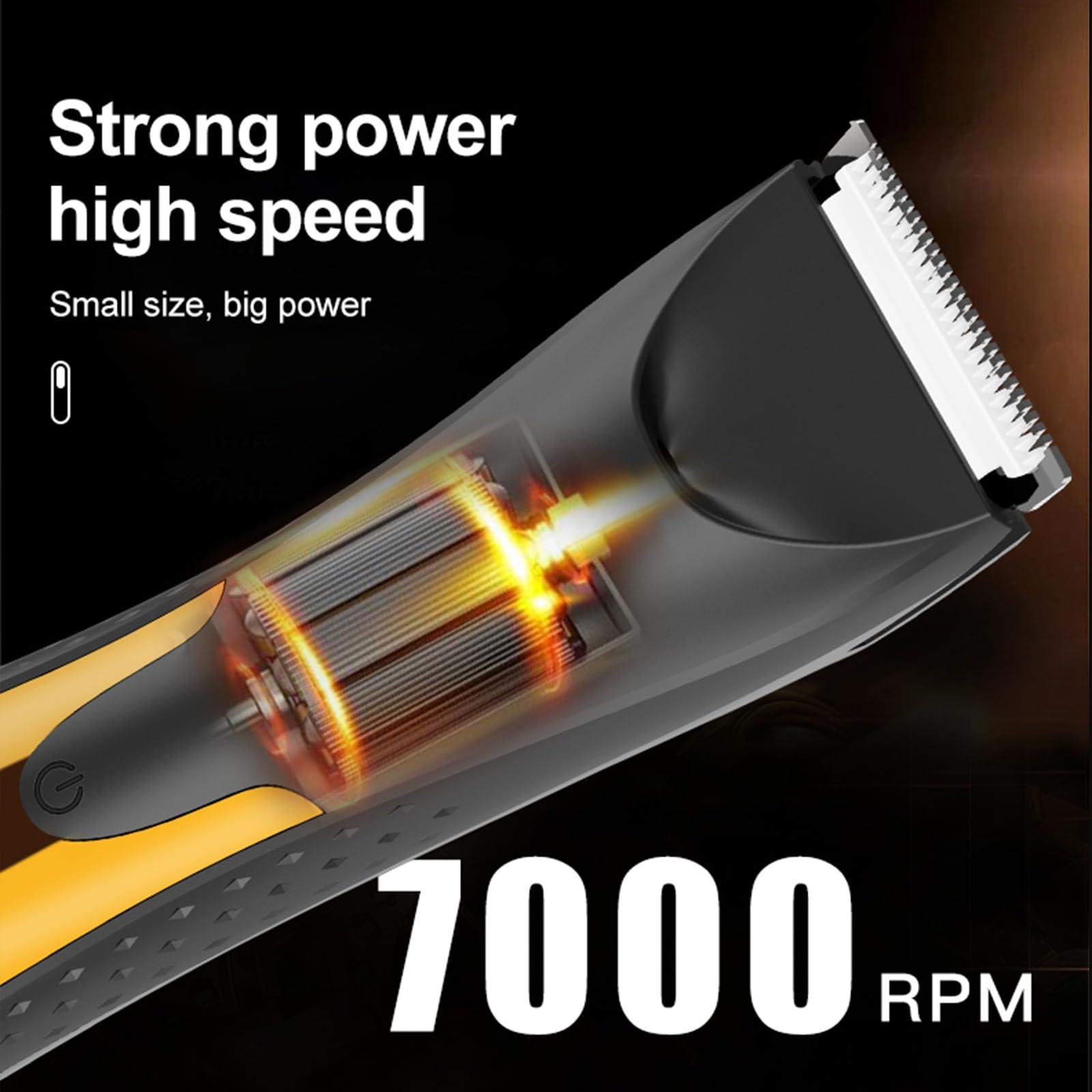 lightning LIHTNING Beard Trimmer for Men, Rechargeable Shavers for Men, Electric Razor for Men, Waterproof Groin Hair Trimmer Body Trimmer, Pubic Hair Trimmer with Standing Recharge Dock(golden)