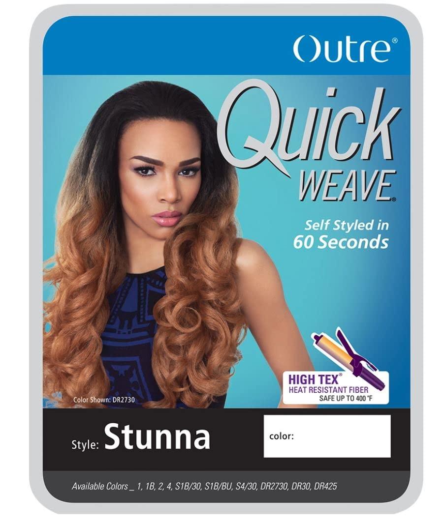 Outre Outre Synthetic Hair Half Wig Quick Weave Stunna (DR2730)