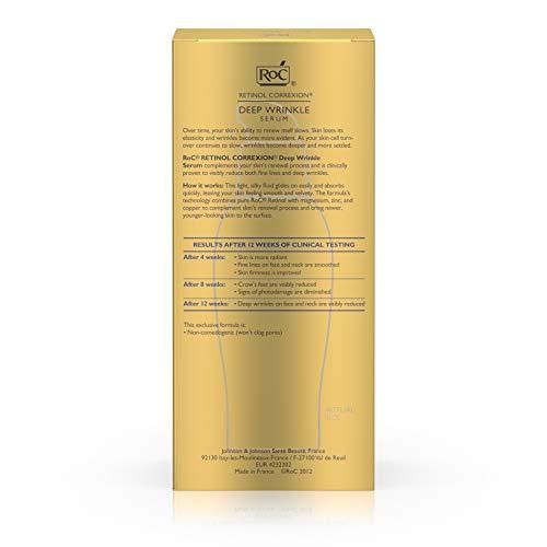 RoC RoC Retinol Correxion Deep Wrinkle Facial Serum, Anti-Wrinkle Treatment Made with Retinol, 1 fl. oz