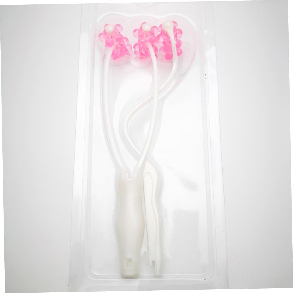 FRCOLOR FRCOLOR 3pcs 2 1 3D face Roller Beauty face Slimmer Girls Chin Remover Lifting up Tightening Roller Massage Roller Face Massager for Slimming Chin Massage Wheel Three Generations Compact