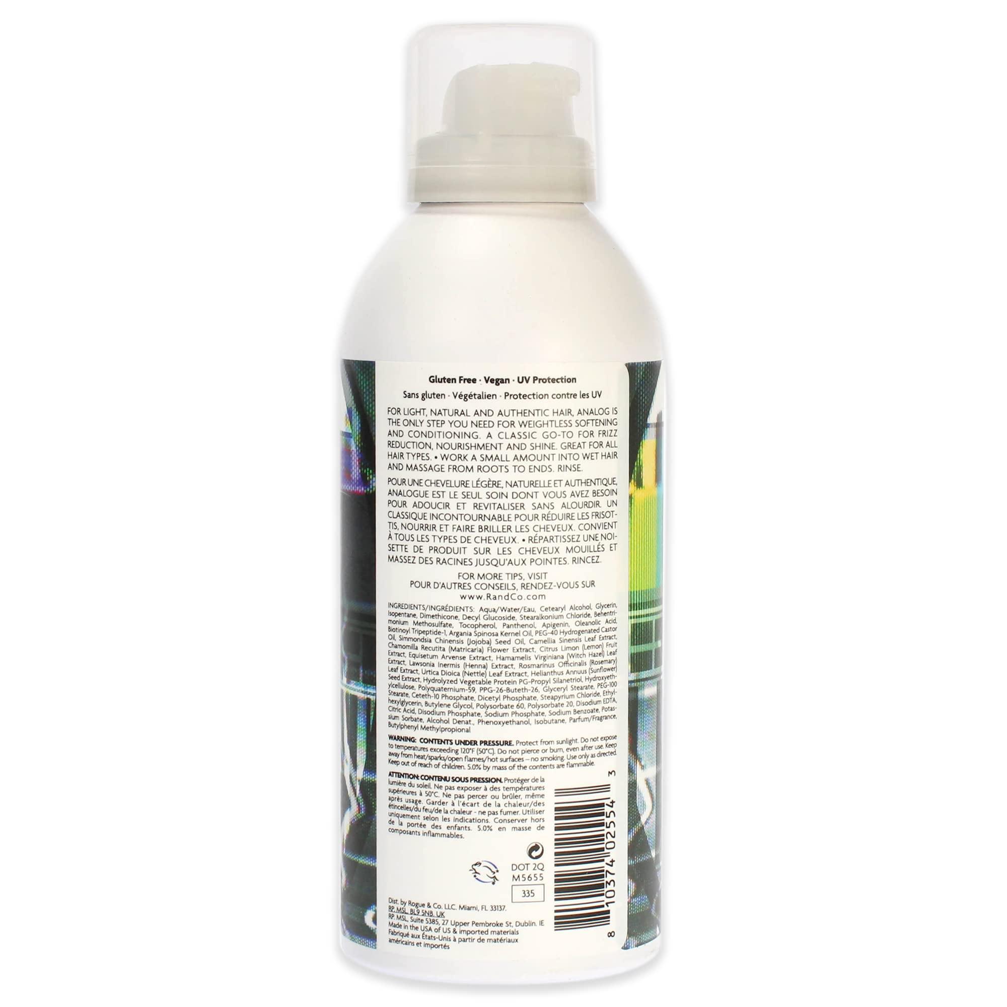 R+Co R+Co Analog Cleansing Foam Conditioner, Weightless Conditioner for Nourished, Shiny and No-Frizz Hair, 5.75 Fl Oz