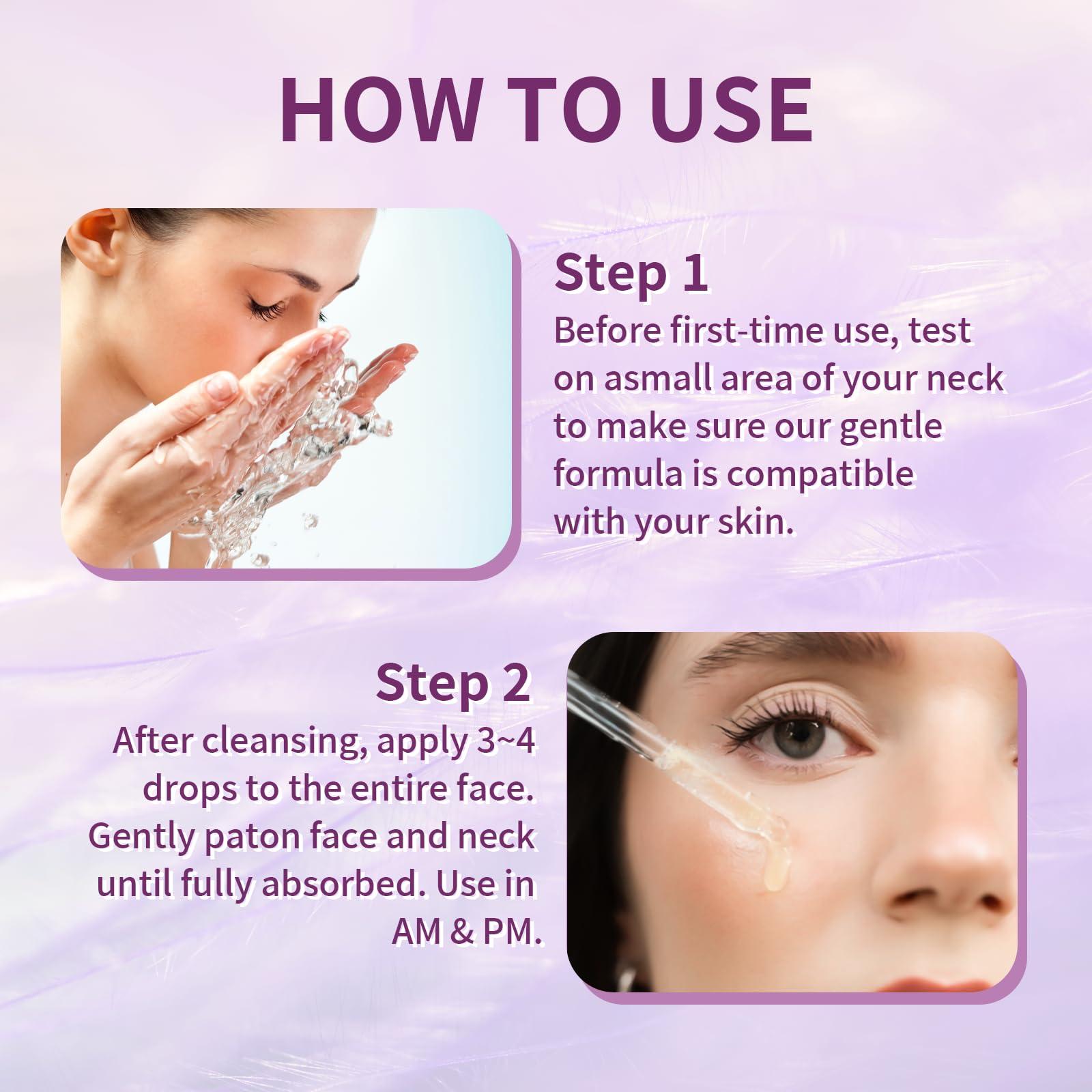 KIUORET Bakuchiol Retinol Serum for Anti-Aging, Bakuchiol Retinol Rejuvenation Serum Reduces Acne, Wrinkles and Fine Lines, Retinol Serum for Moisturizing & Smoothing for All Skins, 30 ml