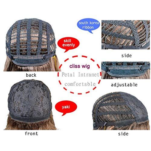 FeiFei66 FeiFei66 Brazilian Virgin Charming Nature High Temperature Wire Wig Hair Full Short Bob Wigs for Fashion Black Women,11 inches