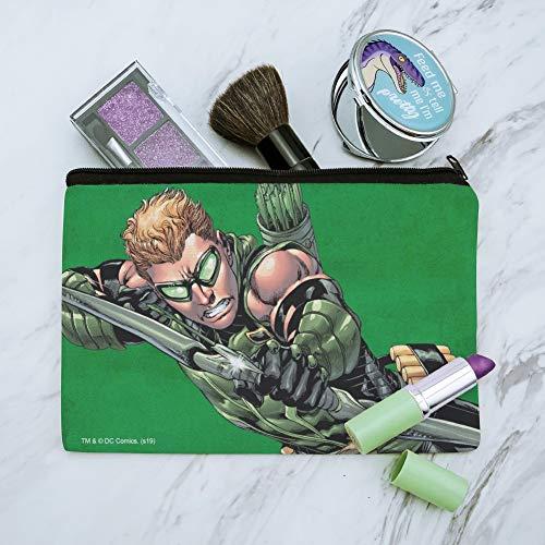 GRAPHICS & MORE Justice League Green Arrow Character Makeup Cosmetic Bag Organizer Pouch