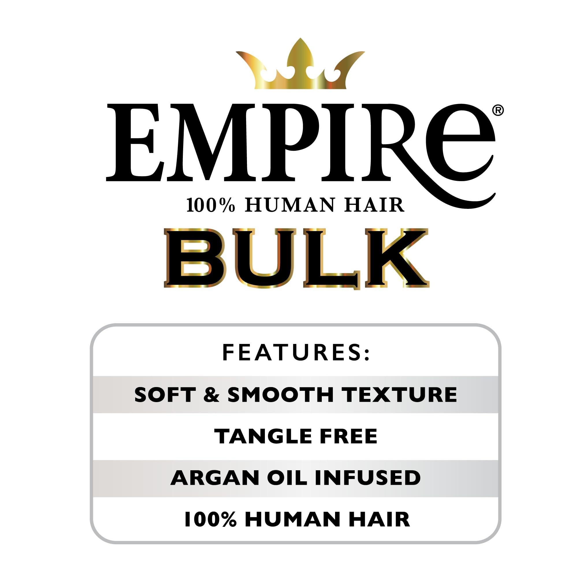 Sensationnel Sensationnel Empire bulk braiding  2x afro kinky human hair braids for knotless boho box or curly loose wave styles (16 inch, 30 LIGHTAUBURN)