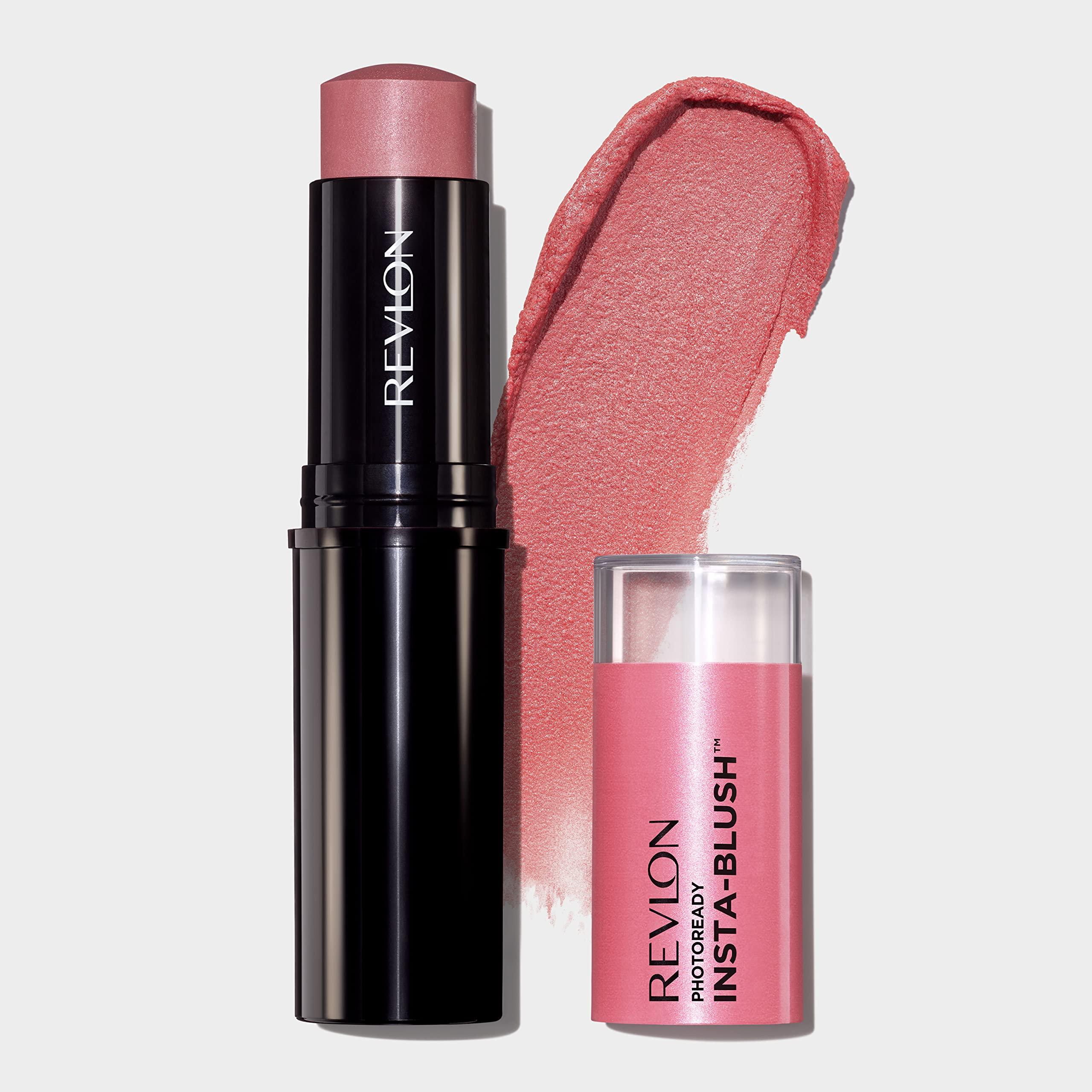 REVLON Revlon PhotoReady Insta-Blush Stick for Cheeks, Face Makeup with Cream to Powder Formula, High Impact Color, Moisturizing, Berry Kiss 320, 1.15 Oz