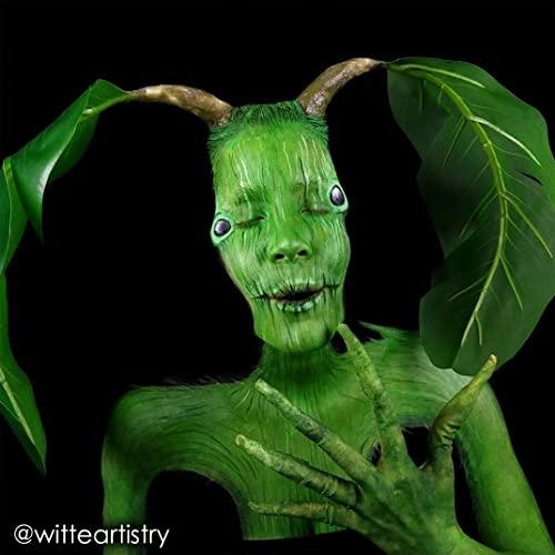 Mehron Mehron Makeup Paradise Makeup AQ Refill Size | Stage & Screen, Face & Body Painting, Beauty, Cosplay, Halloween | Water Activated Face Paint, Body Paint, Cosplay Makeup .25 oz (7 ml) (AMAZON GREEN)