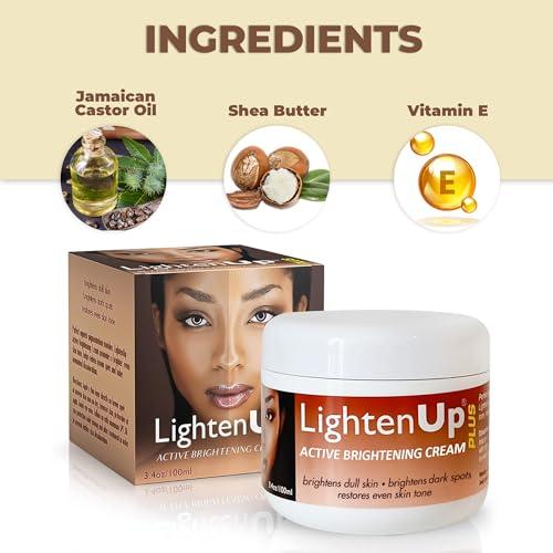 OMIC Lighten-Up LightenUp Plus Active Skin Brightening Cream - 3.4 Fl oz / 100 ml - Daily Moisturzing Cream, For Face and Body