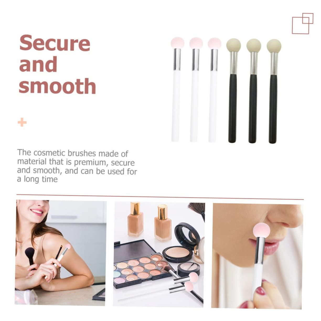 IWOWHERO 12 Pcs Sponge Makeup Brush Makeup Sponge Sponges Makeup Supplies Sponge Head Makeup Brush Makeup Eyeshadow Concealer Bulk Dual Using Sponge Dry Wet Using Sponge Wooden Handle IWOWHERO