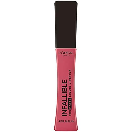 L'Oréal Paris L'Oreal Paris Infallible Pro Matte Liquid Lipstick, Long-Lasting Intense Matte Color, Up to 16HR Wear, highly pigmented, full coverage liquid lipstick, Pink Soirée, 0.21 fl. oz.