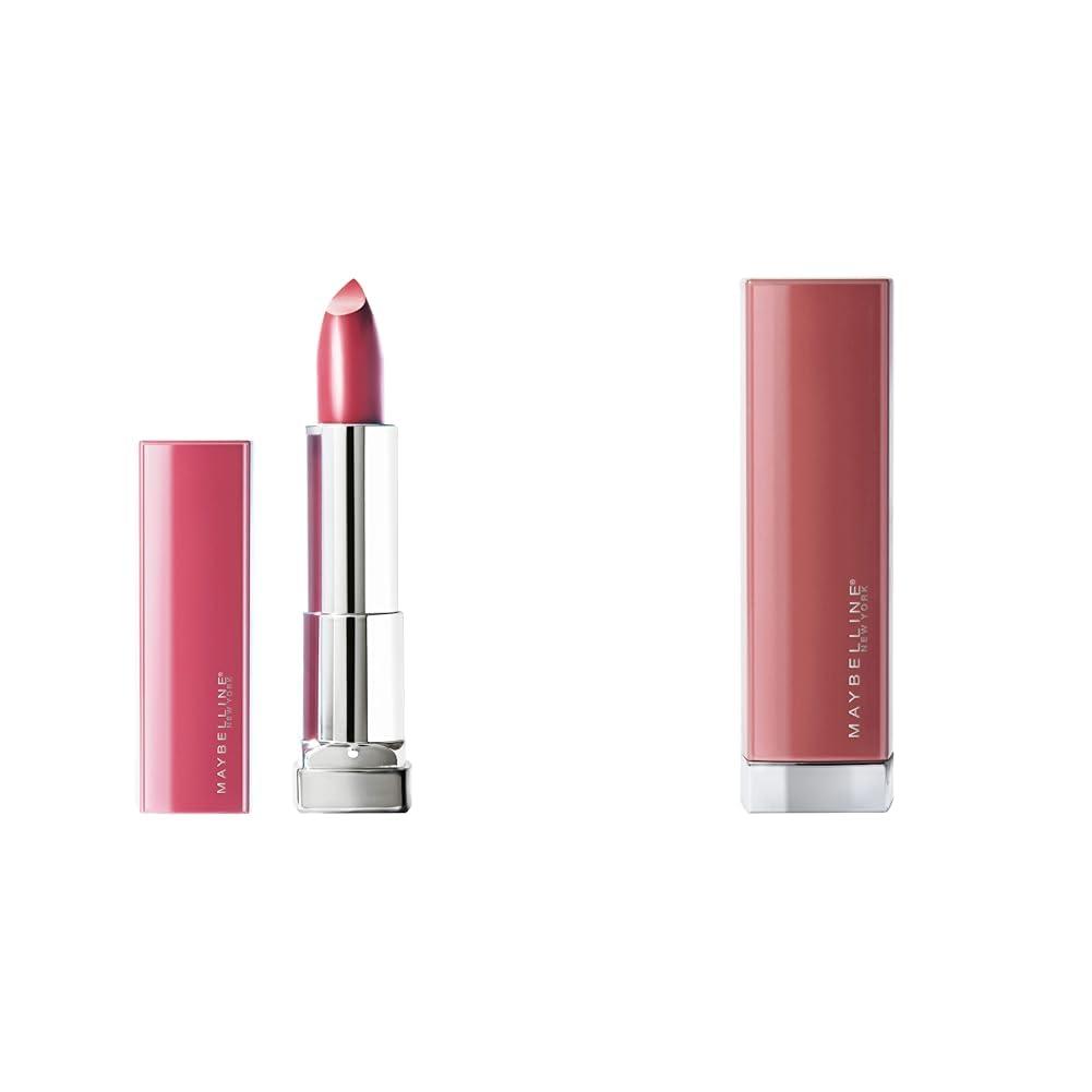 MAYBELLINE MAYBELLINE Color Sensational Made for All Lipstick, Pink For Me & Mauve For Me Satin Shades, 1 Count Each
