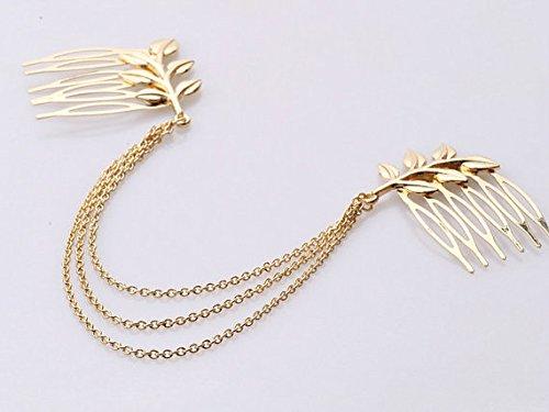 Toga Party Accessories Greek Roman Goddess Toga Party Gold Leaves Hair Comb