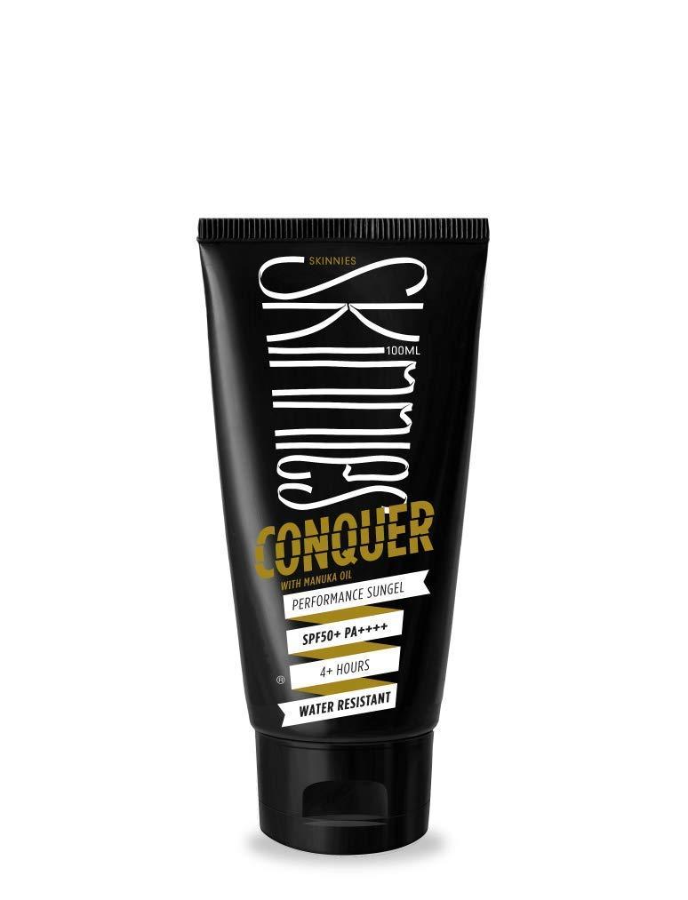 Skinnies Skinnies 100ml SPF50+ CONQUER, Sungel Sun Cream, Broad Spectrum, Reef Safe, Water Resistant 4 hours