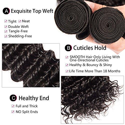 DaJun 8A Hair Extension Malaysian Virgin Remy Human Hair Bundles Deals Deep Wave Curly Weave 3pcs/lot 300gram Natural Colour 18"18"18" Grace Hair Products Weft