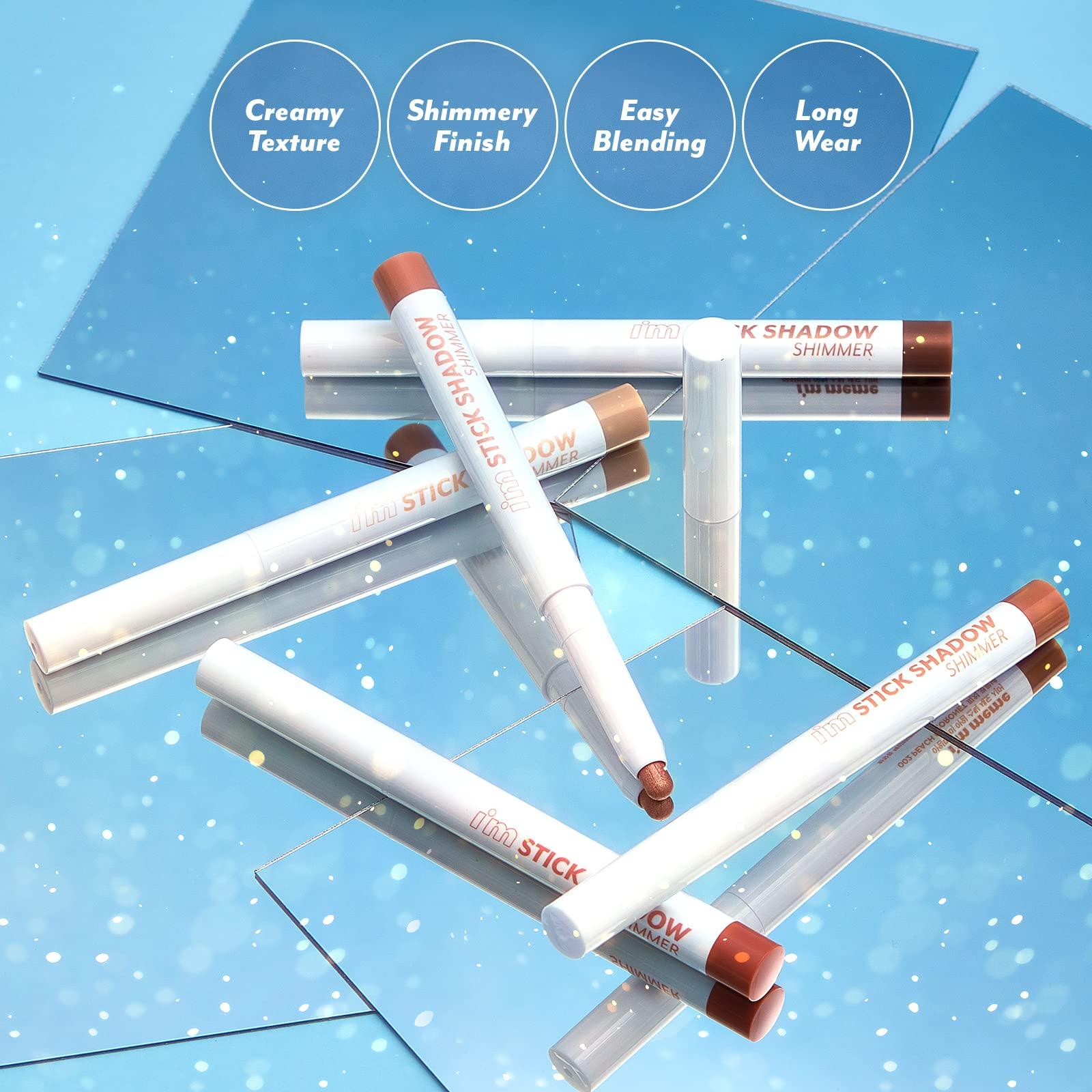 I\'M MEME I\'M MEME Eyeshadow Stick - I\'m Stick Shadow Shimmer 001 Sugar Bling, 0.03 Oz + MEME Compact - Tone-up Pact, 0.35 Oz Bundle