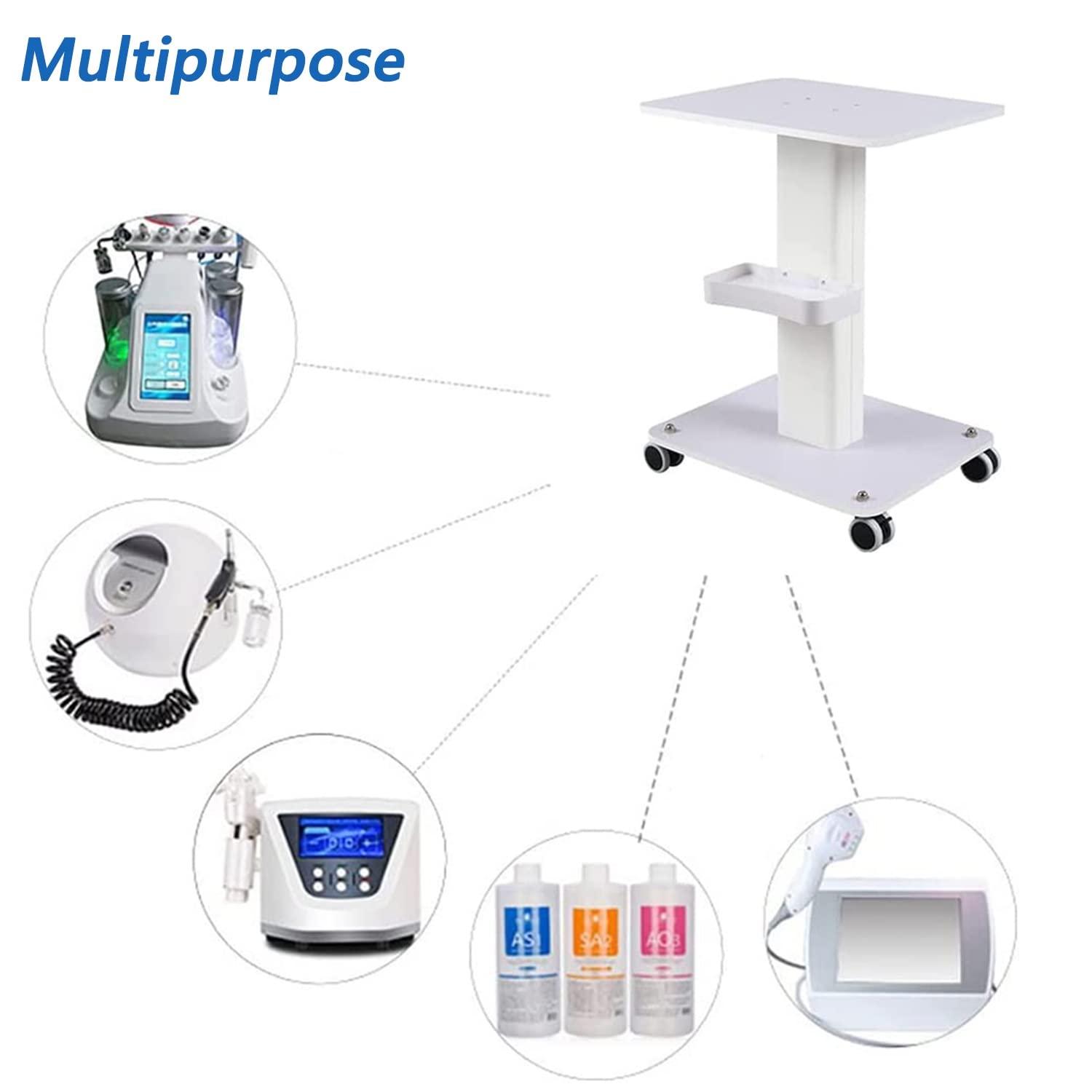 GUNEL GUNEL Professional Beauty Salon Trolley Cart, Hair Salon Spa Rolling Trolley Stand Mobile Cart with Lockable Wheels, Beauty Instrument Storage Tray (Size : 45 * 45 * 70cm)