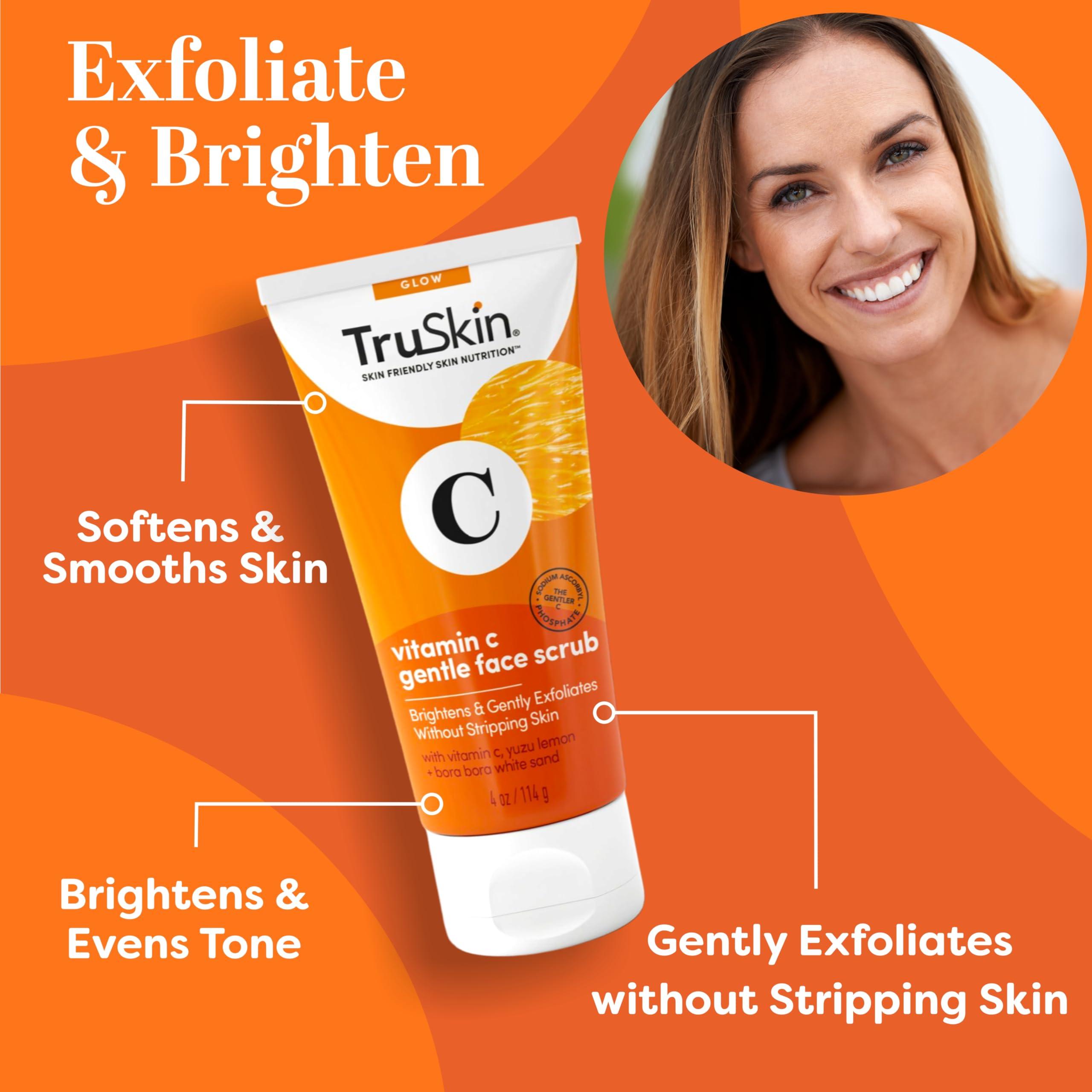 TruSkin Naturals TruSkin Vitamin C Serum & Vitamin C Scrub Duo for Brighter, Smoother and Glowing Skin