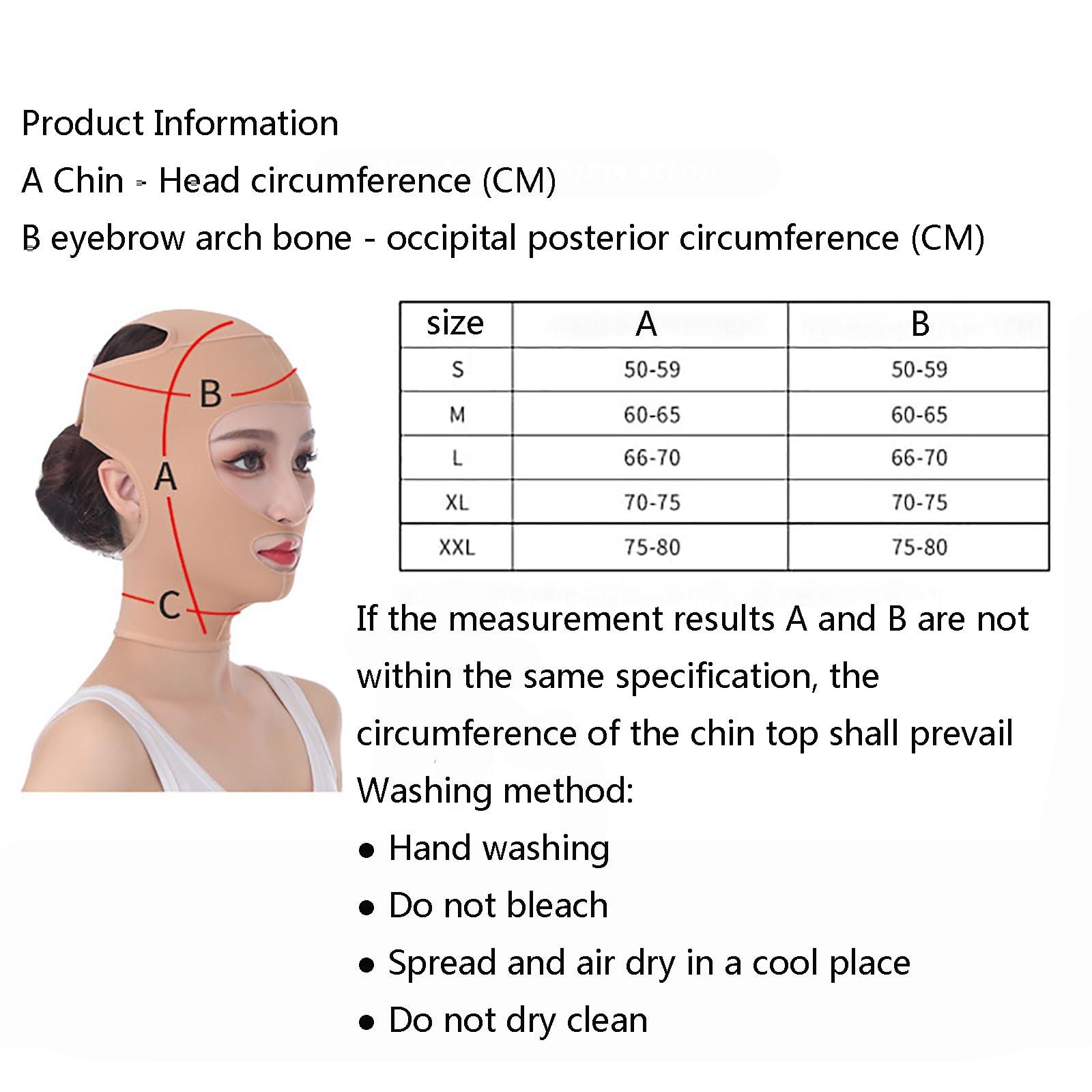 Walkervo Walkervo Reusable Facial Slimming Strap Face Toning Belts V Line Lifting Face Slimming Mask Chin Strap for Women, Eliminates Sagging Skin Firming Anti Aging Facial Shaped Belt,L