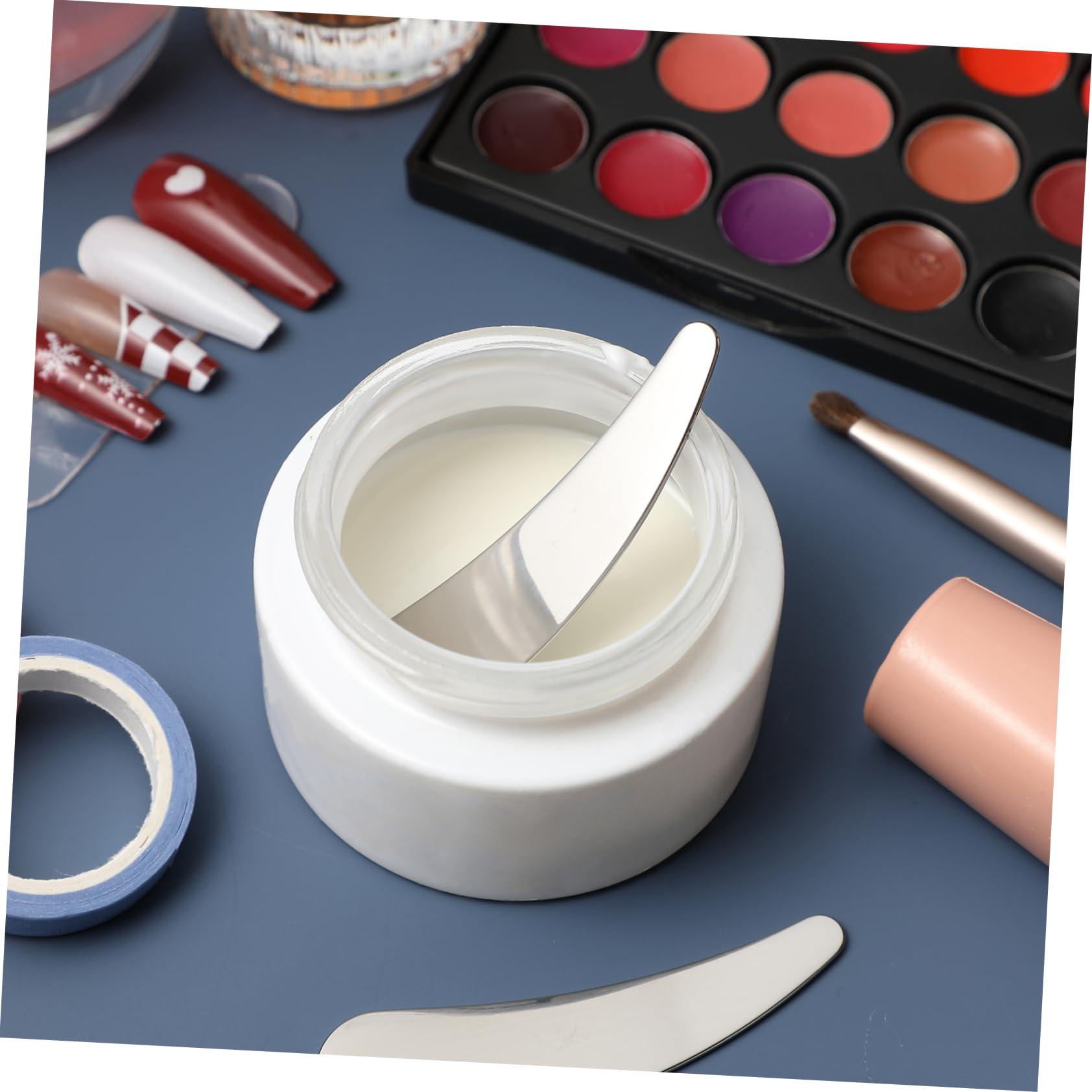 SOESFOUFU SOESFOUFU Stainless Steel Makeup Spatula 2 in 1 Skincare Applicator Eye Cream Spatula Lotion Spatula Reusable Beauty Scoop for Skin Types