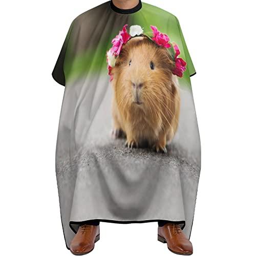 LIJrtrFseRW Cute Guinea Pig Barber Cape Professional Hair Cutting Apron Hairdresser Cape Barber Accessories for Men Women