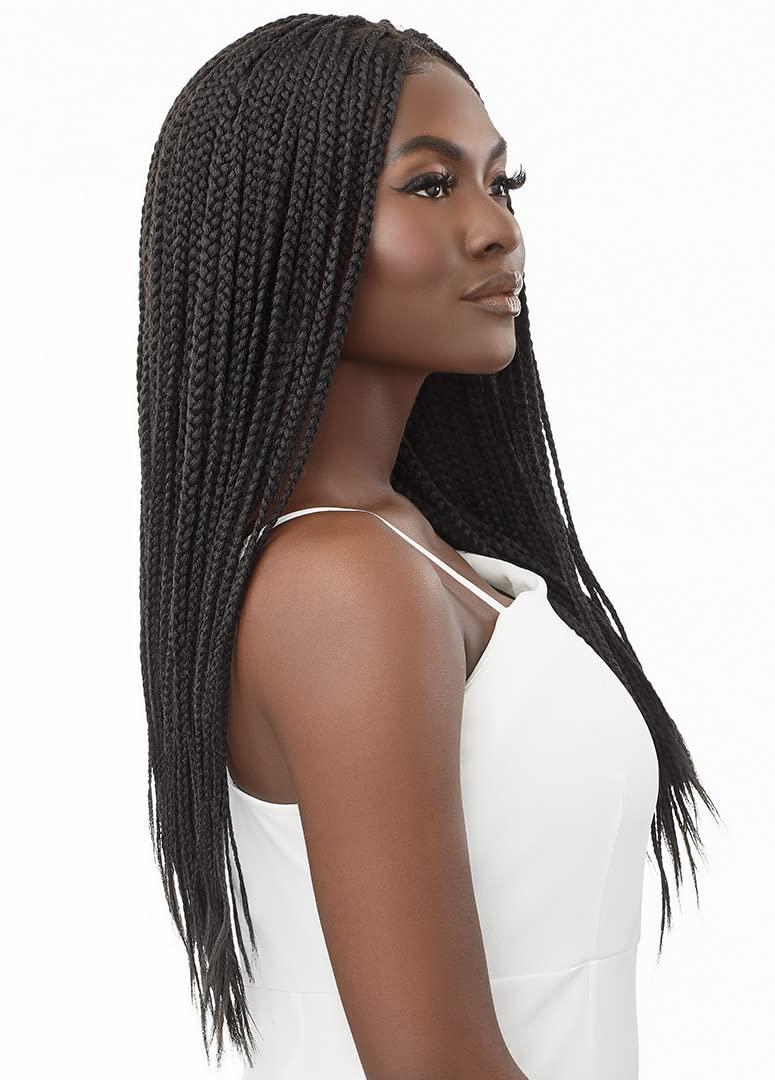 Outre Outre 13x4 Hand Tied Lace Frontal Wig - KNOTLESS SQUARE PART BRAIDS 26" (2T/3027)