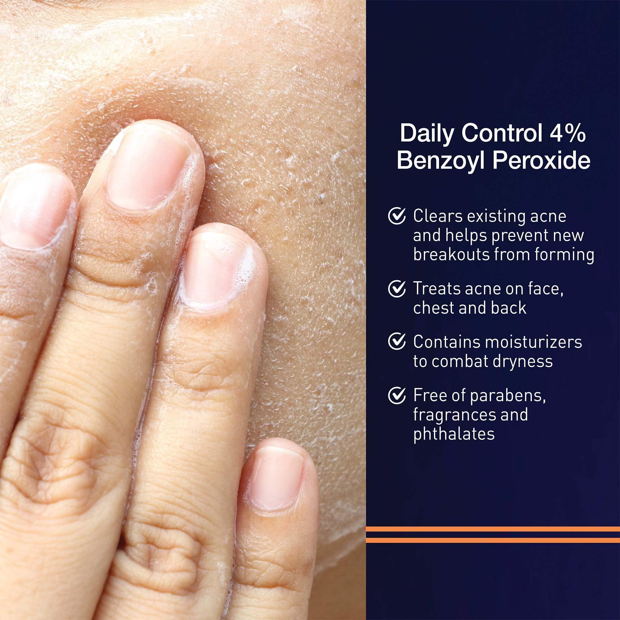 PanOxyl Panoxyl Acne Wash 4% Bundle with PM Patches, Cleanser