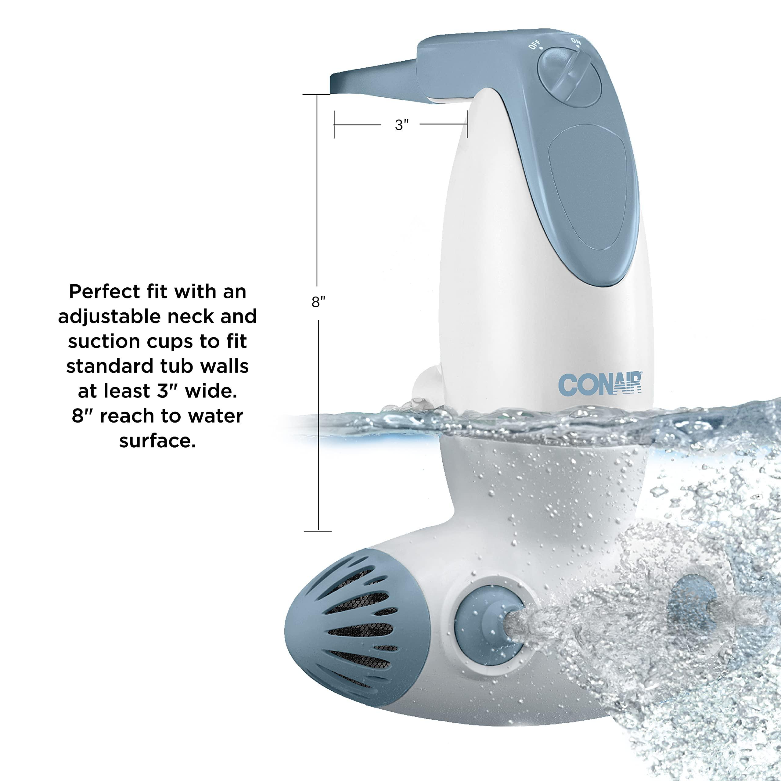 Conair Conair Jet Hydro Spa - Portable Bath Spa with Dual Hydro Jets for Tub - Bath Spa Jet for Tub creates soothing bubbles and/or massage - Spa Bath for At Home Use