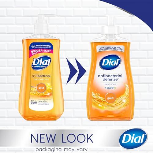Dial Dial Antibacterial Liquid Hand Soap, Gold, 11 fl oz (Pack of 4)