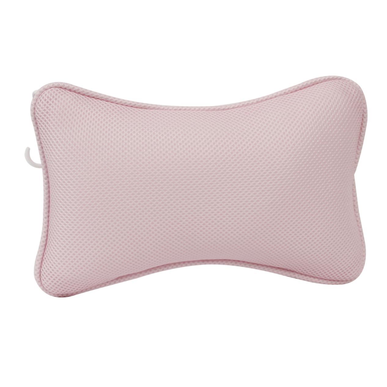 Mobestech Mobestech 2 Pcs Tub Pillow Cushion Canopy Bathtub Drain Bath Mats for Bathroom Bath Neck Rest Ergonomic Shoulder Pillow Inflatable Bath Rugs Lumbar Support Pillow for Bathtub Tubs Cup Pink