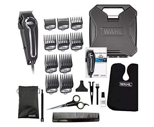 Wahl WAHL Clipper Elite Pro High Performance Haircut Kit for Men with Hair Clippers, Secure fit Guide Combs with Stainless Steel Clips by The Brand Used by Professionals. #79602