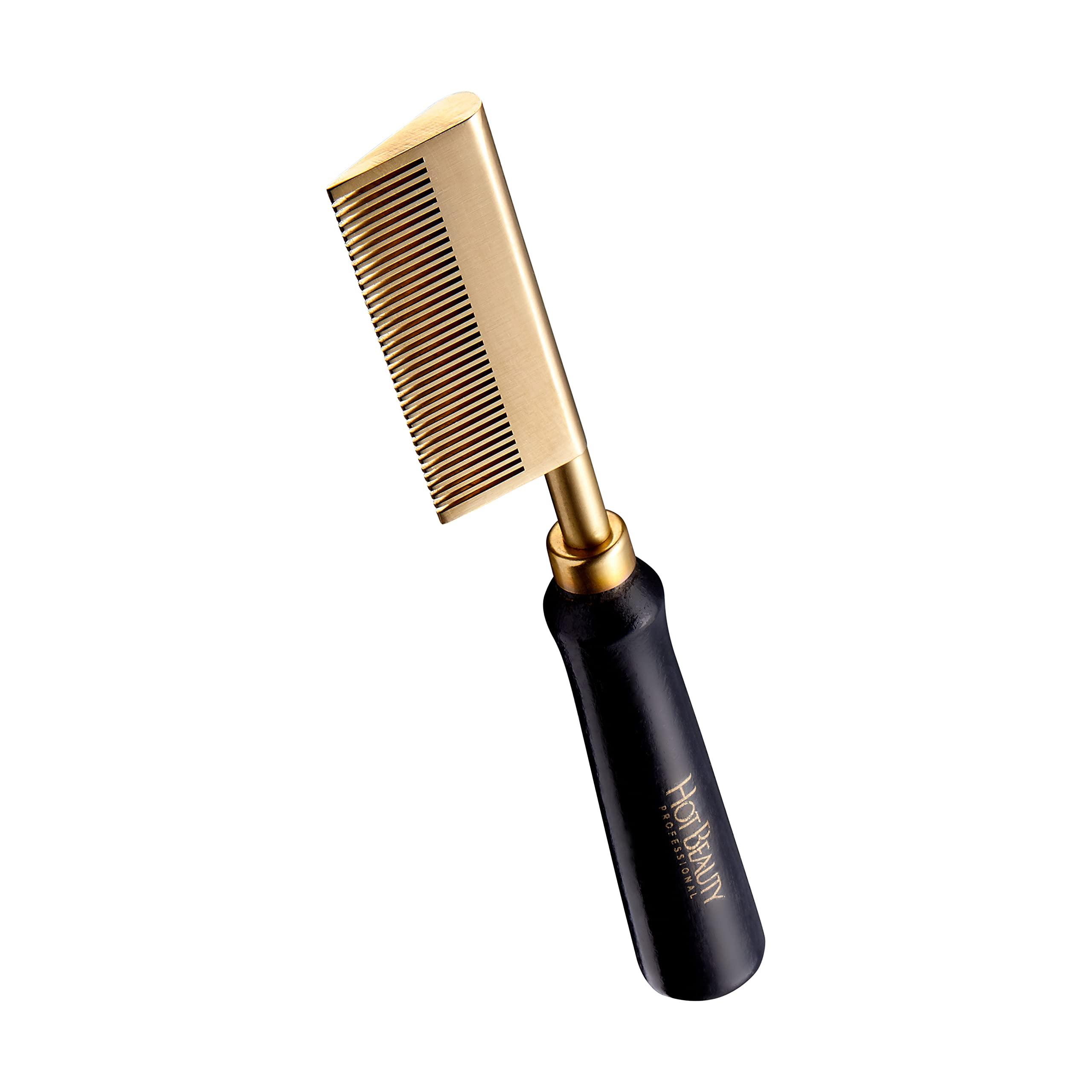 Hot Beauty Hot Beauty Professional Electric Pressing Comb, Hot Comb Hair Straightener (Straight Teeth)