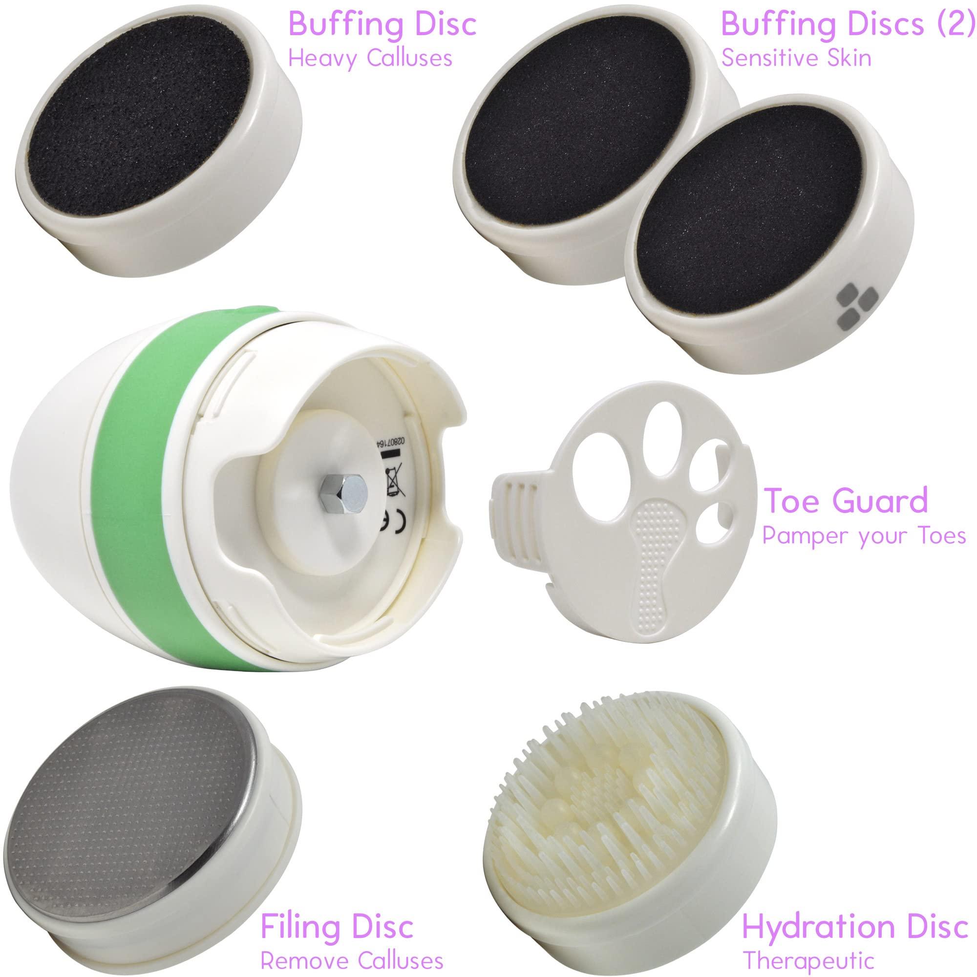 SimplyBeauty SimplyBeauty PedPro 2.0 Electric Foot Callus Remover Wet or Dry Professional Pedicure Tool Kit, Portable Electronic Foot File Pedi Feet Grinder, Great Gift for Dry, Hard, Cracked, Dead Skin