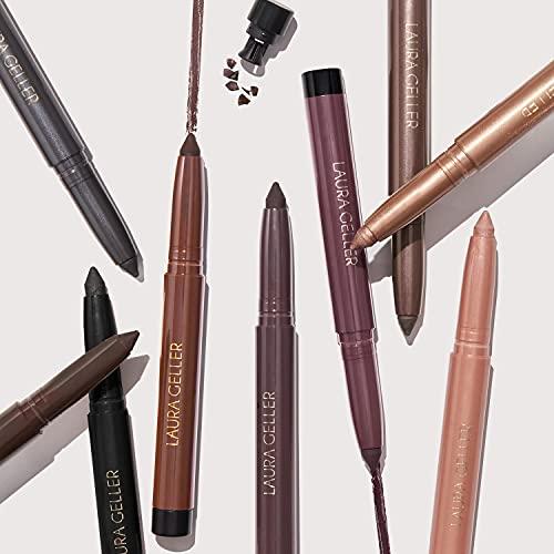 LAURA GELLER NEW YORK LAURA GELLER NEW YORK Kajal Longwear Kohl Eyeliner Pencil with Caffeine, Smooth & Blendable Makeup, Dark Brown