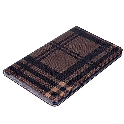 TechCode 8 inch Galaxy Tab A Case 2019, TechCode Book Style Folio Stand Cover Slim Fit PU Leather with Smart Feature Protective Case Shell for Samsung Galaxy Tab A 8.0 P200/P205 Model 2019(Brown)