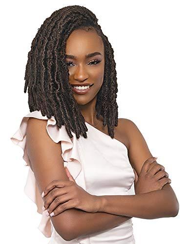 Janet Collection Janet Collection Crochet Braids Nala Tress 3X POETRY BOB LOCS 10" 12" 14" (BUTTERFLY LOCS SERIES) (4)