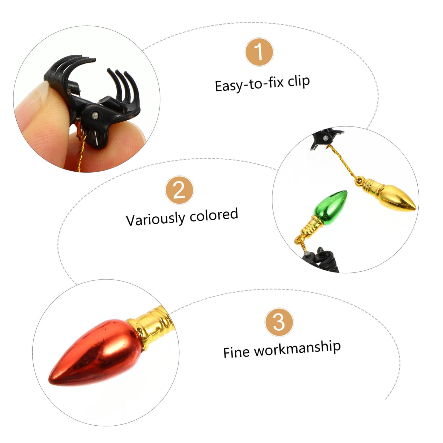 BIUDECO BIUDECO Unique Beard Clips 24pcs Bell Beard Ornaments Sturdy Plastic Beard Decorative Clamps Stylish Beard Hair Clip for Men Random Color