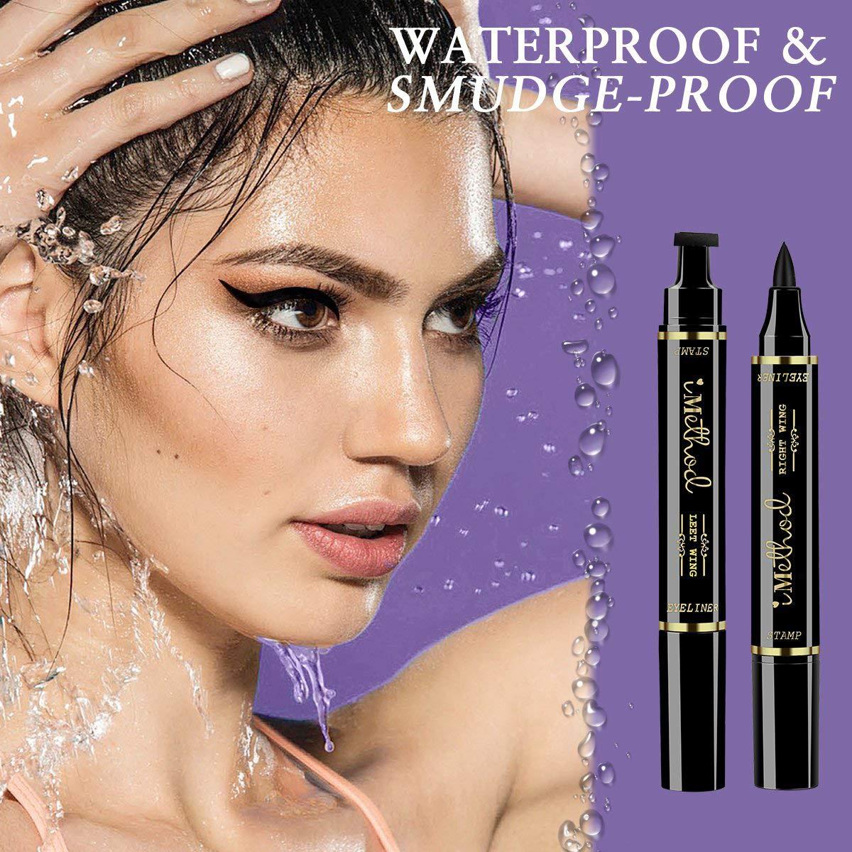 iMethod iMethod Eyeliner Stamp 2 Pens Winged Eyeliner Stamp, Perfect Wing Cat Eye Stamp, Long Lasting Liquid Eye Liner, Waterproof & Smudgeproof Makeup
