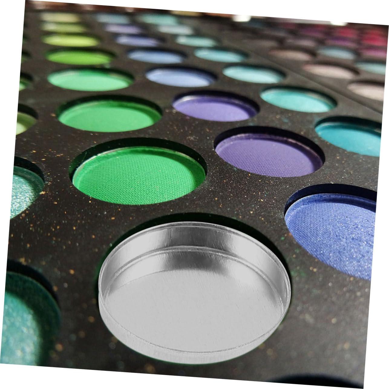 Beatifufu Beatifufu Elegant Metal Eyeshadow Pans 30pcs Empty Pans for Cosmetics Palette Refillable Makeup Pans