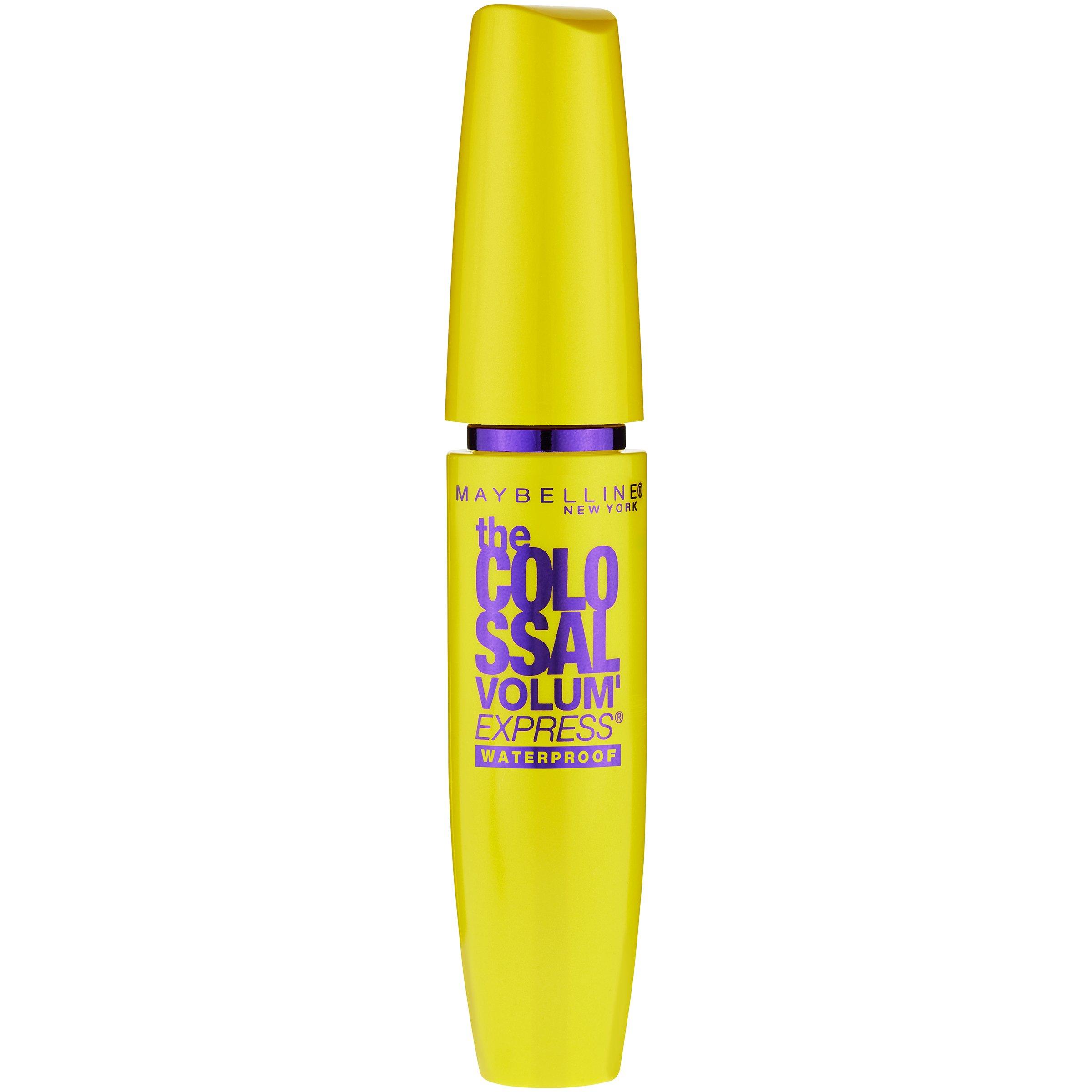Maybelline New York Maybelline Volum\' Express The Colossal Waterproof Mascara, Volumizing, Thickening, Clump-Free Make Up Formula, Classic Black, 1 Count