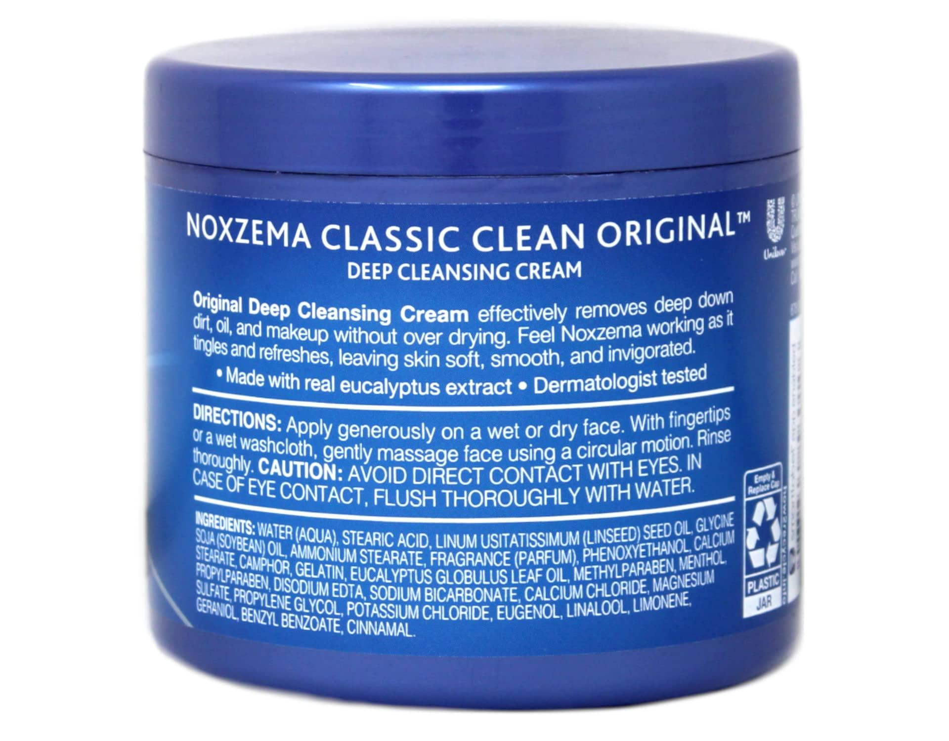 Noxzema NOXZEMA Deep Cleansing Cream, 12 Ounce (Pack of 2)