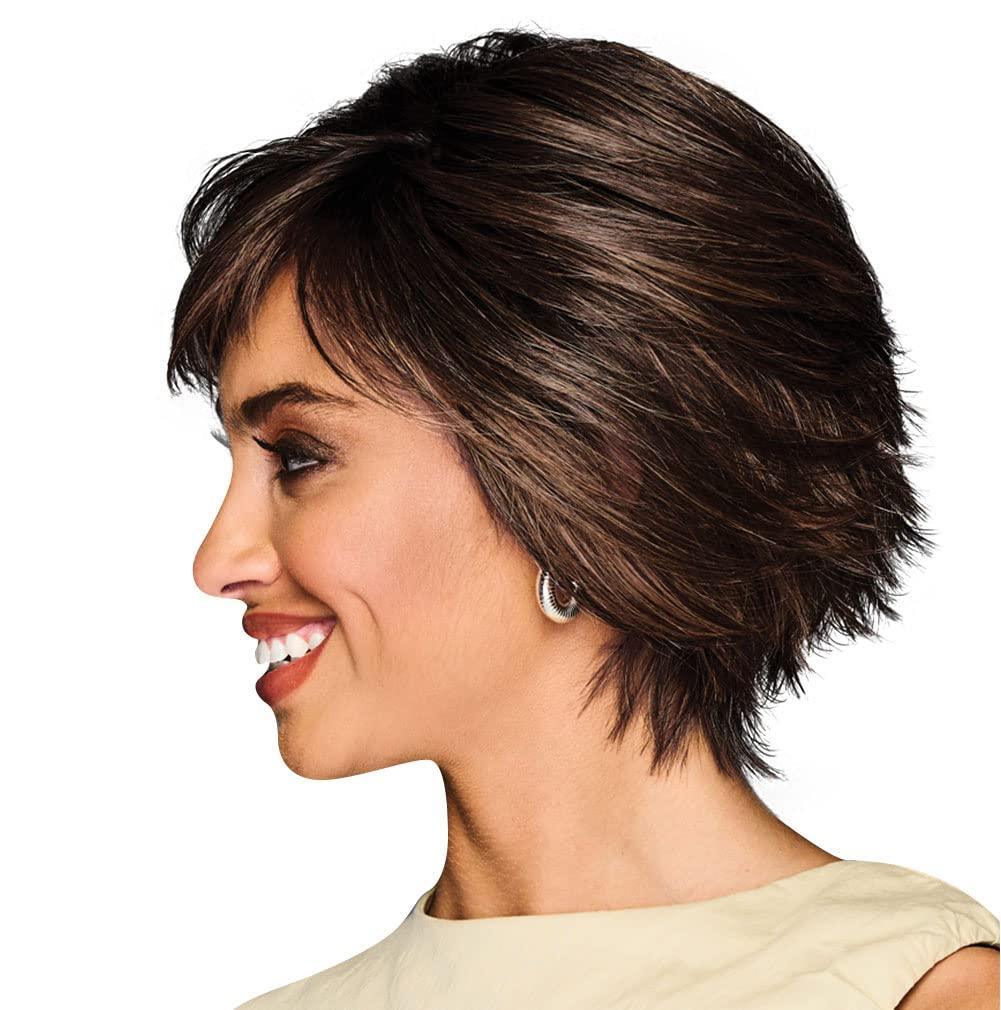 Gabor Gabor MAKE A STATEMENT Layered Modern Chin-Length Bob Wig, Designer Series by Hairuwear, Average Cap Size, GF12-22SS Cappuccino