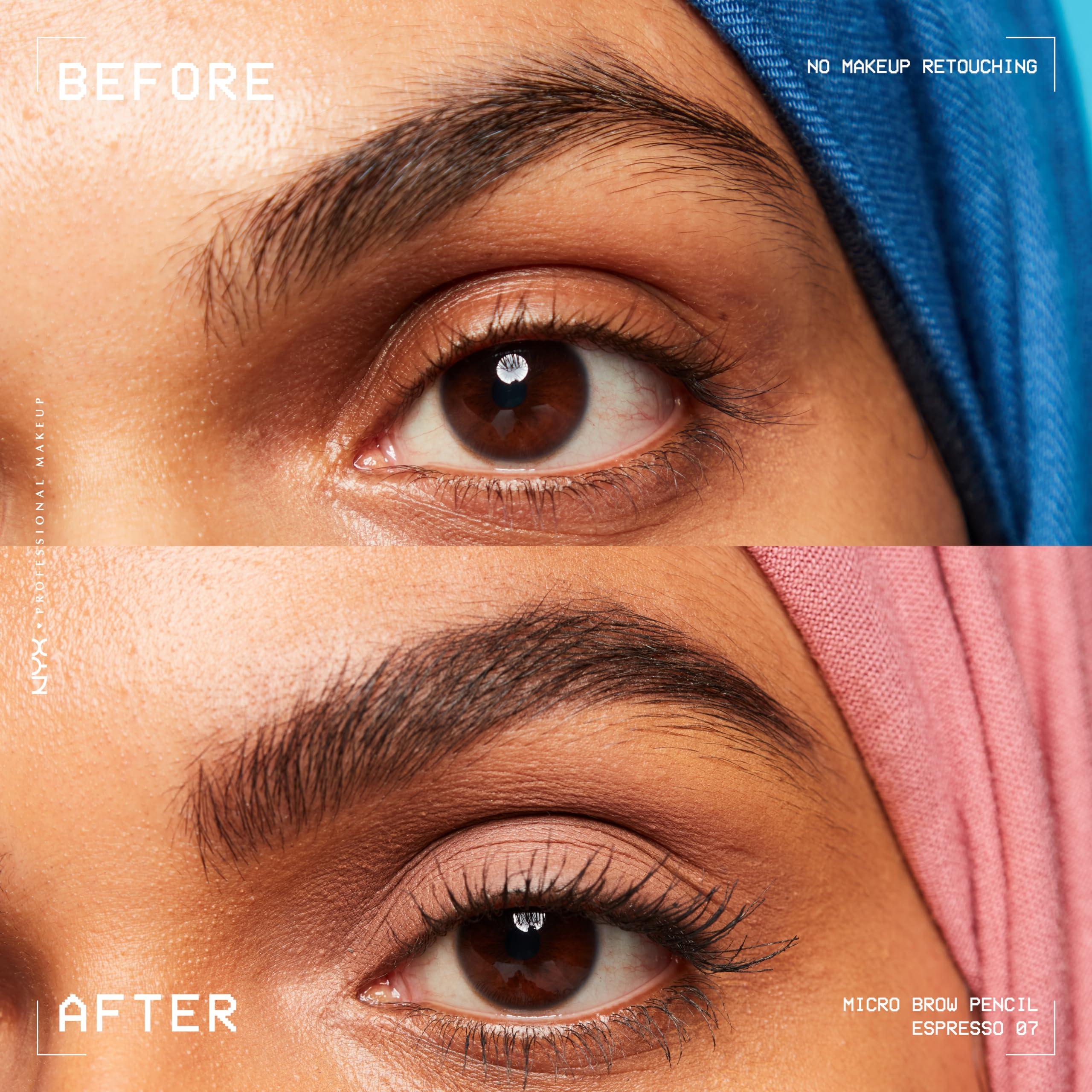 NYX PROFESSIONAL MAKEUP NYX PROFESSIONAL MAKEUP Micro Brow Pencil, Eyebrow Pencil - Espresso and Butter Gloss, Non-Sticky Lip Gloss - Fortune Cookie Bundle