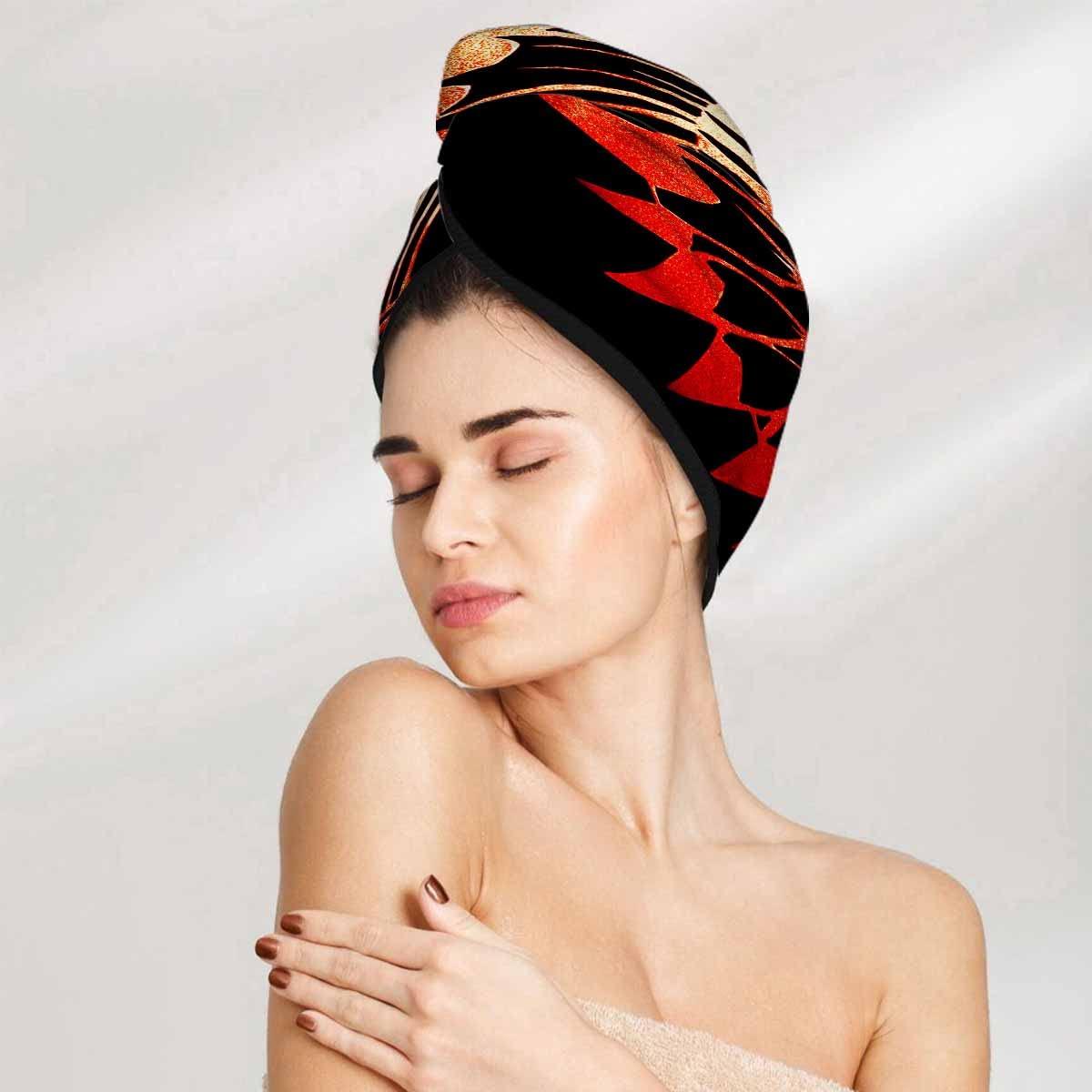 IBILIU IBILIU Indian Style Hair Towel Wrap,Hair Tuban with Button,Native American Style Tribal Fast Drying Hair Cap for Women Men