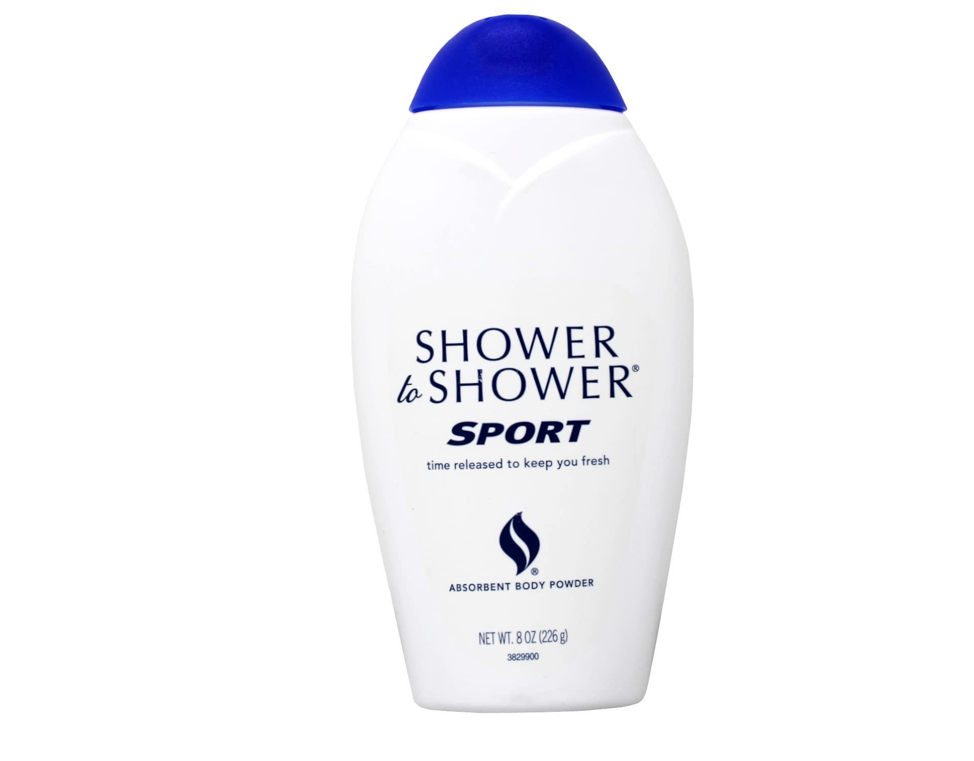 Shower To Shower SHOWER TO SHOWER Body Powder Sport 8 oz (Pack of 2)