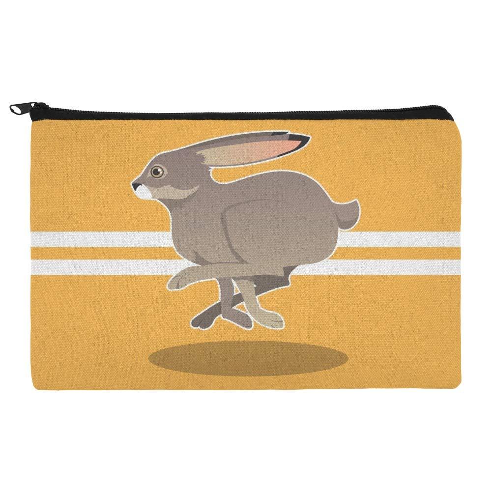 Graphics and More Jackrabbit Running Racing Makeup Cosmetic Bag Organizer Pouch