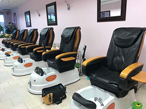 ZKZ Pedicure Chair Massage Bottom-Air Seat Cover Cushion Salon Spa (Burgundy)