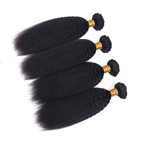 Tony beauty hair Tony Beauty Hair Kinky Straight Malaysian Human Hair Weave Extensions Wholesale 3/4Pcs Lot Iralian Coarse Yaki Virgin Remy Human Hair Bundles Deals 7A Grade Hair Weaving (10 12 14)